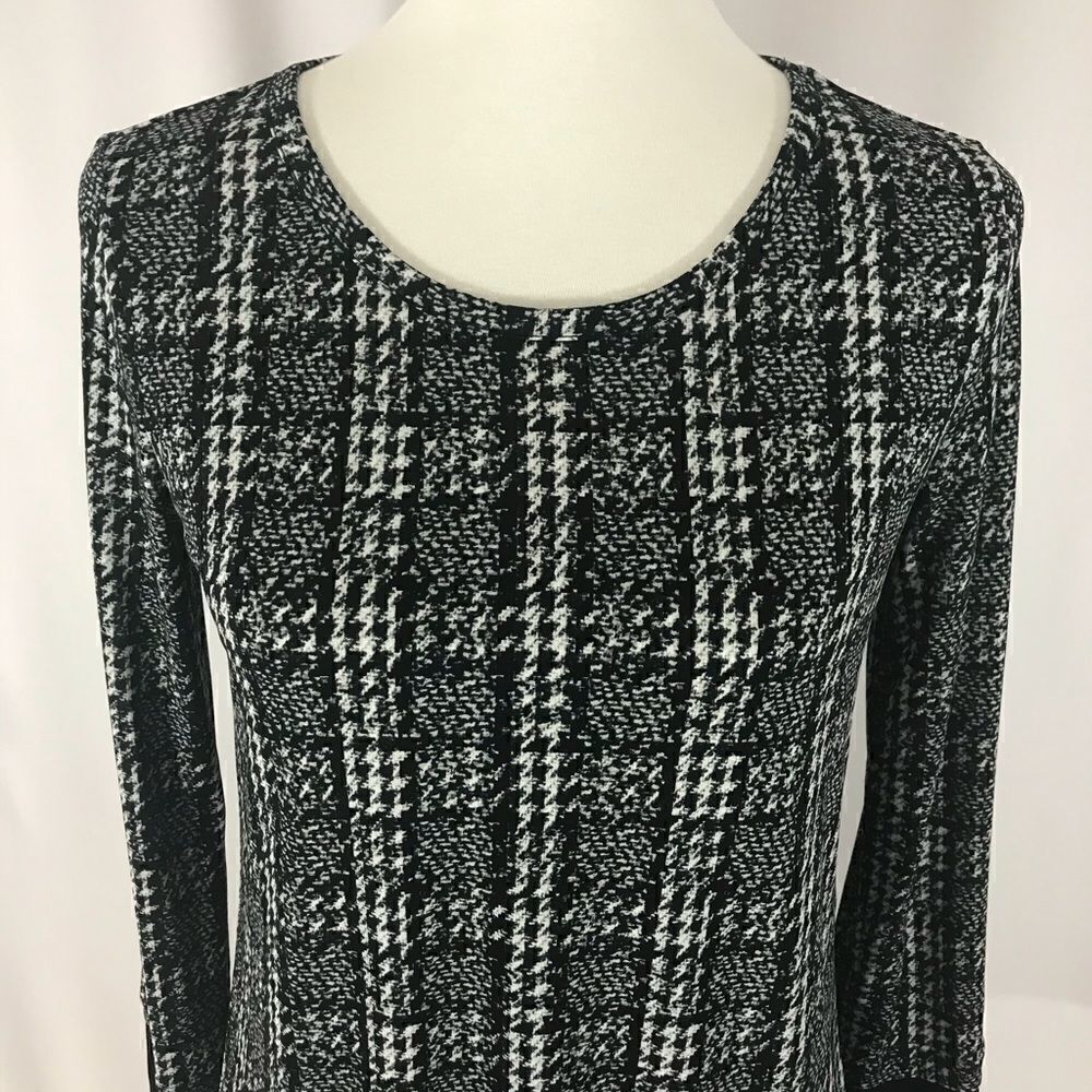NWT Michael KORS Black Plaid Top